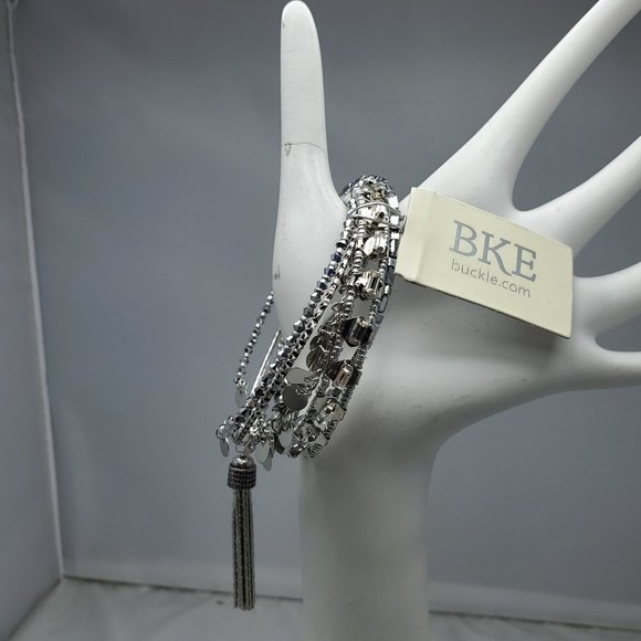 BKE 6pc silver bracelet set - Picture 1 of 5